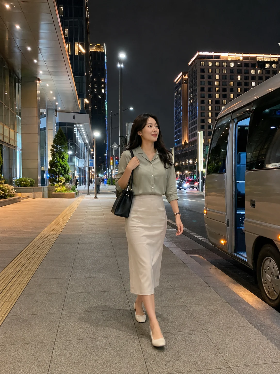인천 중구 신포동의 생활권 분위기와 출장 숙소 이용 상황을 함께 보여 주는 가상 출장마사지 이용후기 장면