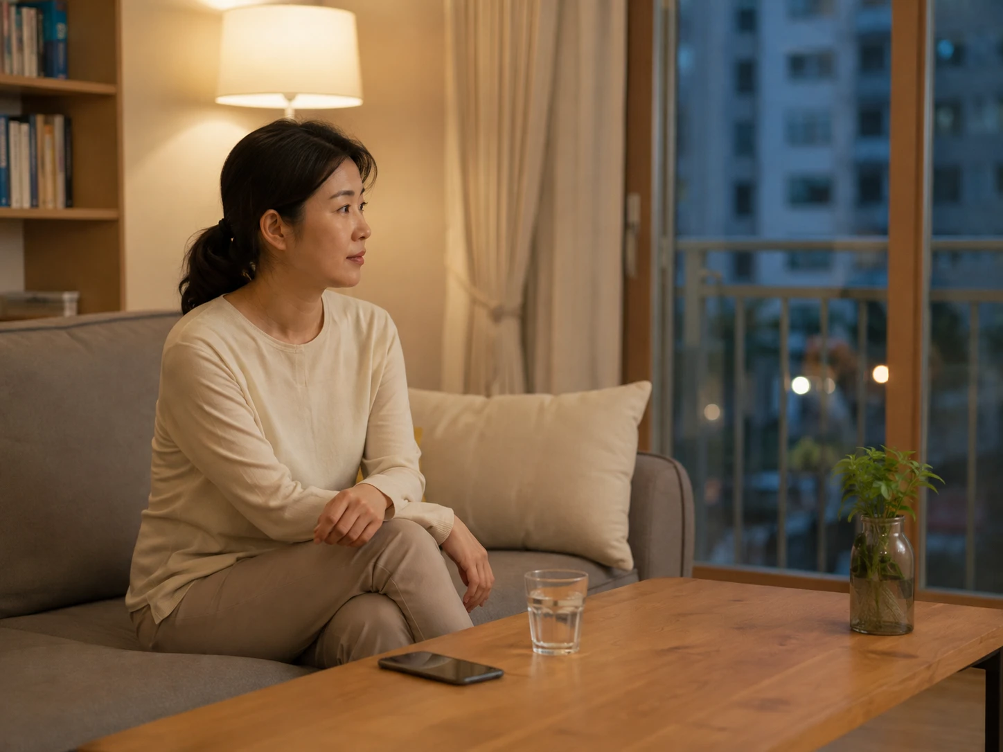 고운동출장마사지 | K초이스24 - 세종 고운동 가락마을 집에서 방문 예정 연락을 확인하며 혼자 기다리는 성인 이용자