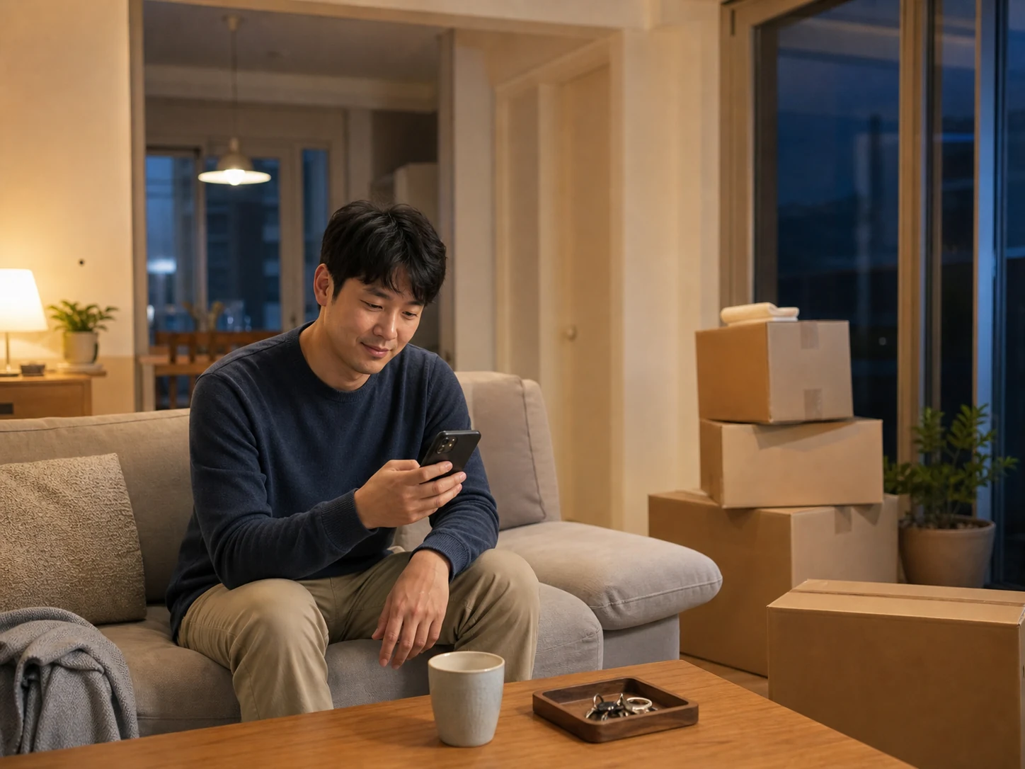 세종 아름동 아름고교권의 생활권 분위기와 새 자택 이용 상황을 함께 보여 주는 가상 출장마사지 이용후기 장면