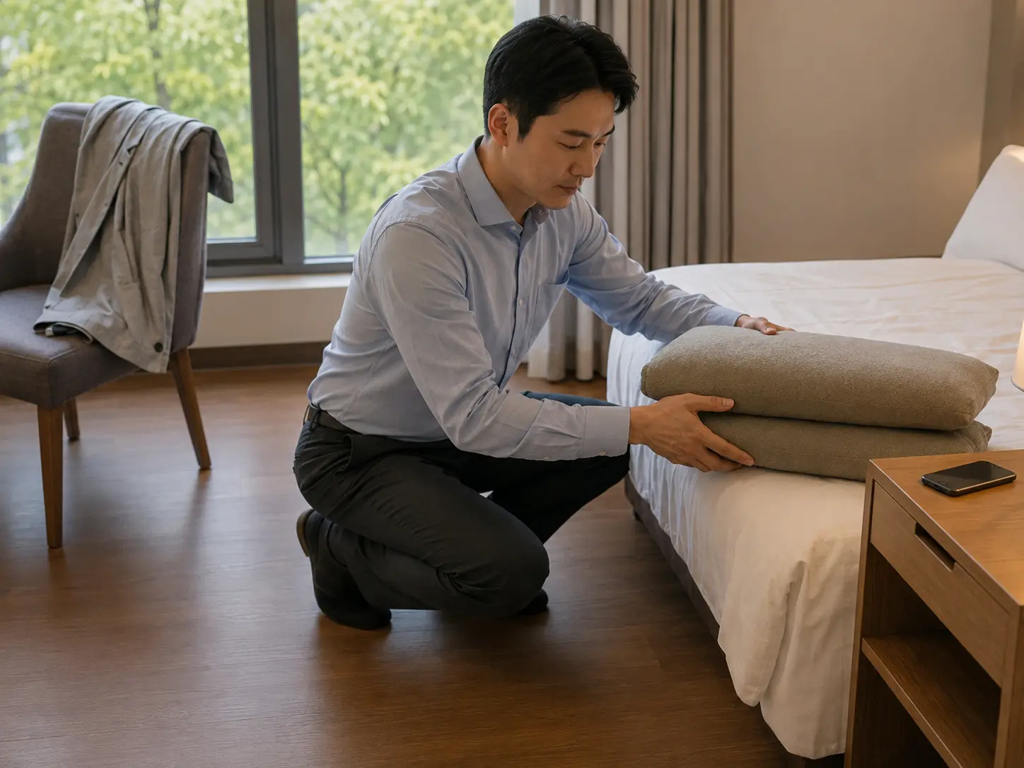 유성구출장마사지 | K초이스24 - 대전· 유성구 강한 관리 전 침구와 쿠션을 직접 정돈하는 로컬 에디터 정우